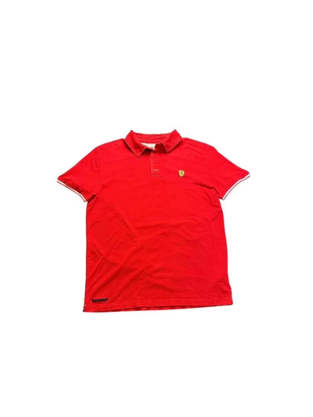 Scuderia Ferrari Polo Shirt Red Short Sleeve Logo Men's Size Large Formula 1 - Picture 2 of 6